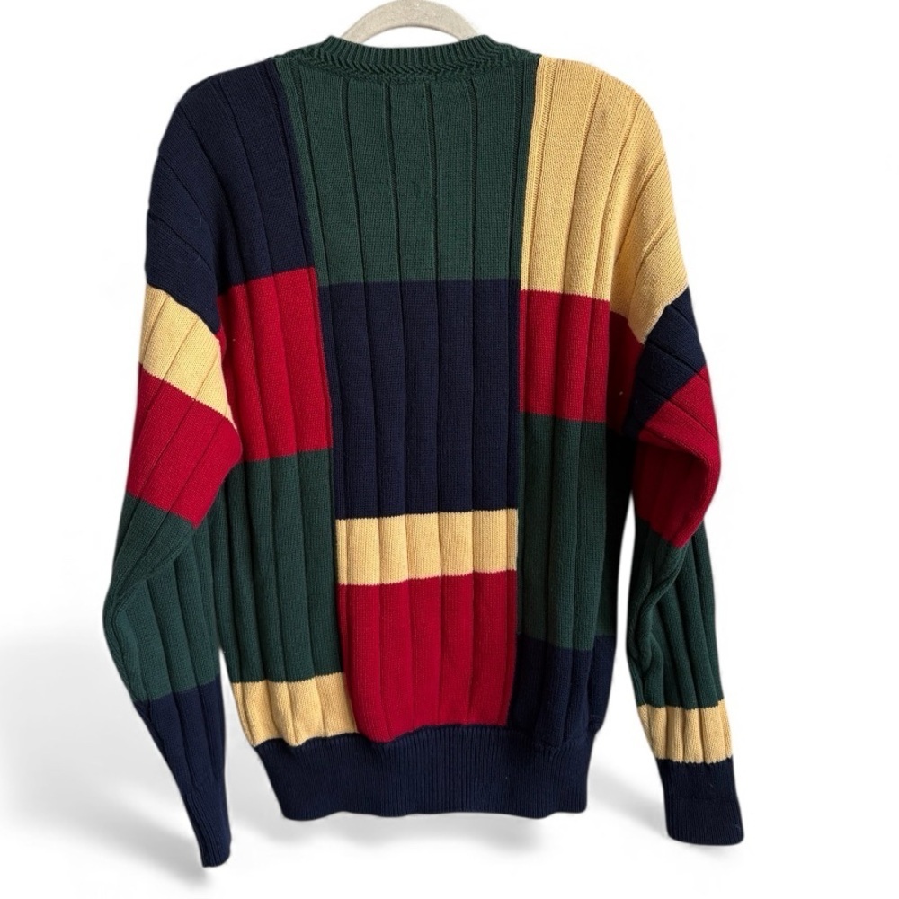 Vintage Nautica Colorblock Cable Knit Sweater – Hong Kong – Size Small - Picture 2 of 5